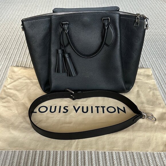 Louis Vuitton Haumea Mahina Noir Satchel Shoulder Bag - Picture 6 of 15